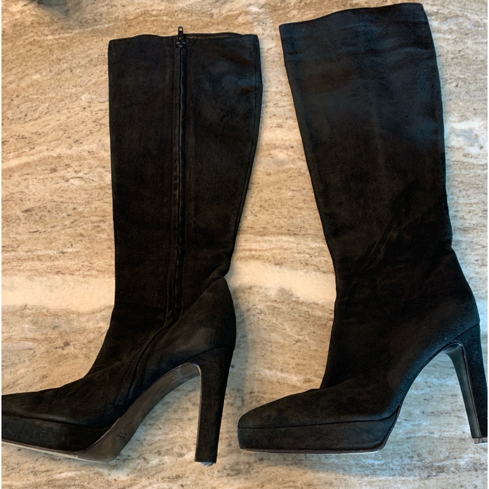 GUCCI SUEDE PLATFORM BOOTS -vintage 38M